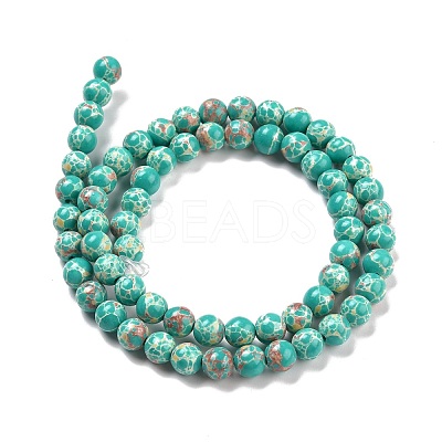 Synthetic Imperial Jasper Beads Strands G-E568-01A-02-1