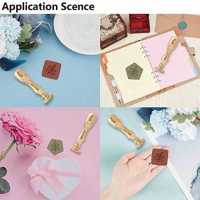 Brass Clay Seal Stamp Set DIY-WH0576-003-1
