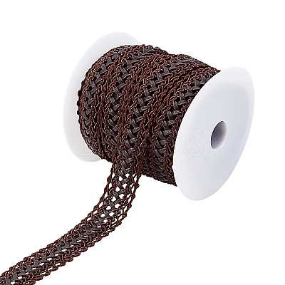 10 Yards PU Imitation Leather Ribbon OCOR-PH0001-80B-1