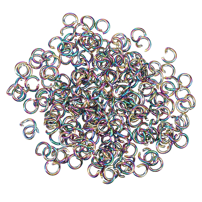 Ion Plating(IP) 304 Stainless Steel Open Jump Rings STAS-CA0002-21A-1