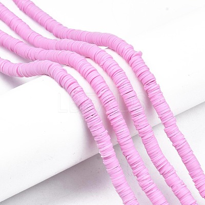 Handmade Polymer Clay Beads Strands CLAY-R089-6mm-057-1