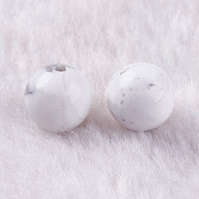Natural Howlite Beads X-G-K275-30-8mm-1