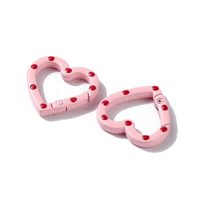 Spray Painted Alloy Spring Gate Rings PALLOY-F293-03-1