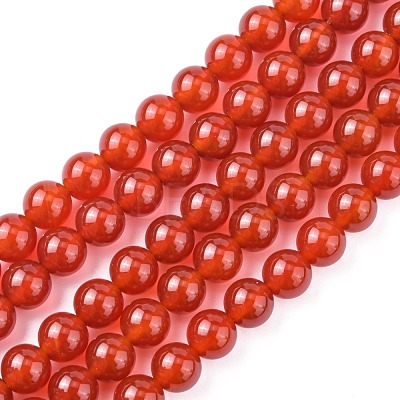 Natural Carnelian Beads Strands X-G-C076-8mm-2A-1