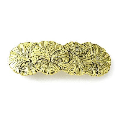Ginkgo Leaf Alloy Hair Barrettes OHAR-C010-01AG-1