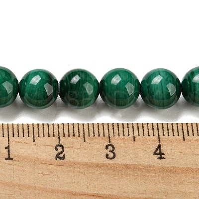 Natural Malachite Beads Strands G-R432-11-8mm-1