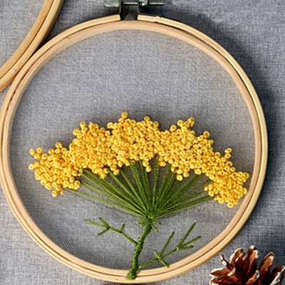 DIY Transparent Fabric Embroidery Kits DIY-K032-79C-1