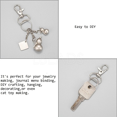 Zinc Alloy Swivel D Rings Lobster Claw Clasps E341-8-1