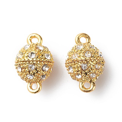 Alloy Rhinestone Magnetic Clasps X-RB-H116-2-M-1