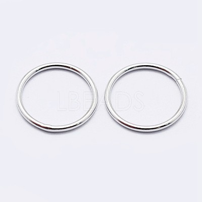 925 Sterling Silver Soldered Closed Jump Rings STER-F036-03P-0.7x5-1