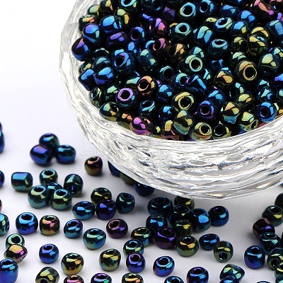 (Repacking Service Available) 6/0 Glass Seed Beads SEED-C018-4mm-605-1