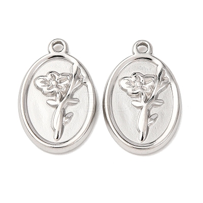 304 Stainless Steel Pendants STAS-I358-12P-04-1