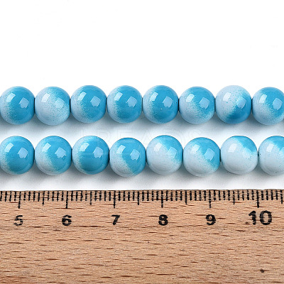 Baking Paint Glass Beads X1-DGLA-N012-8mm-05-1