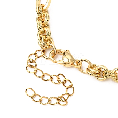 Cat Eye Charm Bracelets BJEW-JB12420-03-1