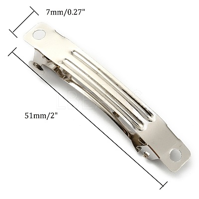 Iron Hair Barrette Fingdings IFIN-S289-51mm-1