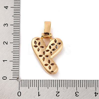 Brass Micro Pave Cubic Zirconia Pendants KK-C076-29Y-G01-1