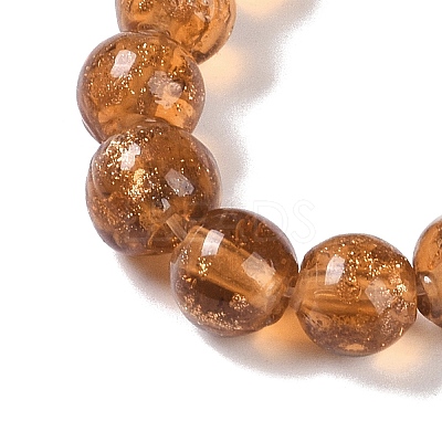 Handmade Gold Sand Lampwork Beads LAMP-Z009-01G-1