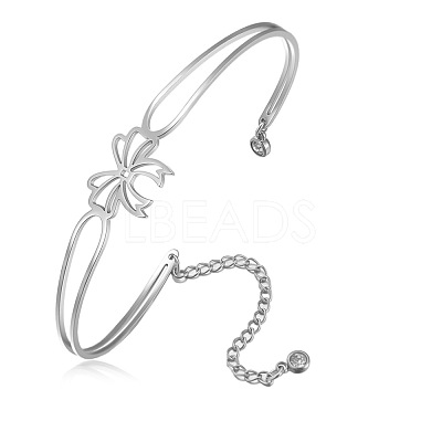 304 Stainless Steel Cuff Bangles for Women FS-WG13D36-01-1