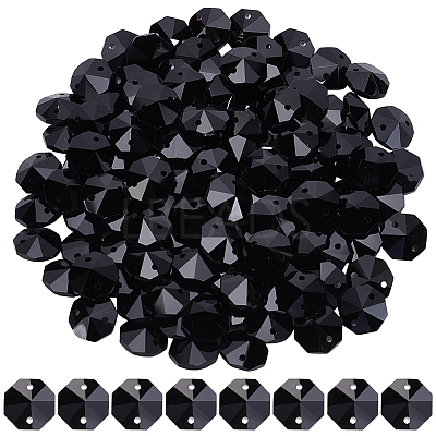 120Pcs Electroplate Glass Links Connectors GLAA-SP0001-71-1
