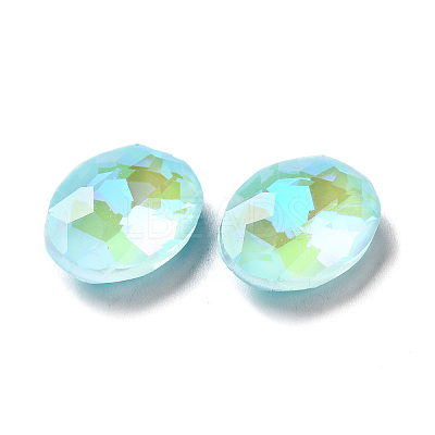Mocha Fluorescent Style Glass Rhinestone Cabochons GGLA-M005-01A-202MK-1