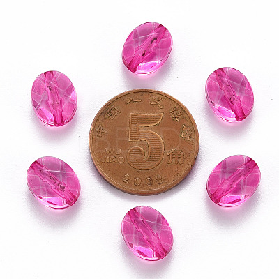 Transparent Acrylic Beads TACR-S154-18A-82-1