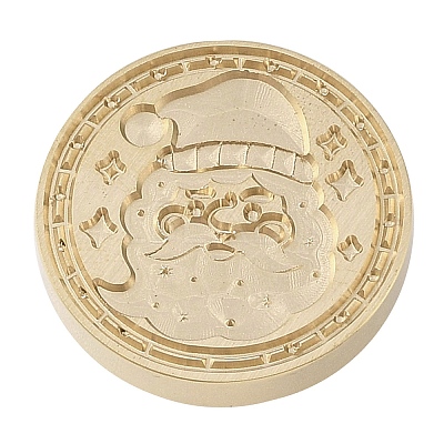 Christmas Series Wax Seal Brass Stamp Head AJEW-M037-01G-17-1