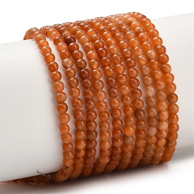 Natural Red Aventurine Beads Strands G-Z116-A24-3mm-1