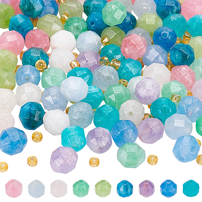 90Pcs 9 Colors Natural Dolomite Beads G-NB0003-21-1