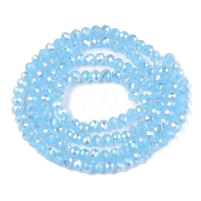 Electroplate Glass Beads Strands EGLA-A044-J2mm-B04-1