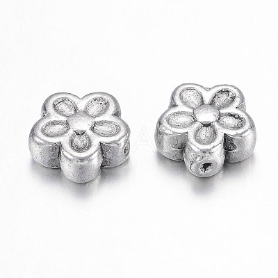 Tibetan Style Alloy 3D Flower Beads LS-LF0476Y-NF-1