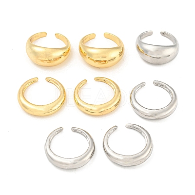 8Pcs Alloy Open Cuff Rings Kit for Women RJEW-K260-03-1