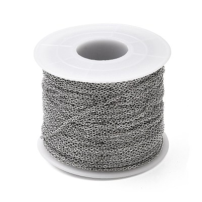 Tarnish Resistant 304 Stainless Steel Cable Chains CHS-Q001-10-100m-1