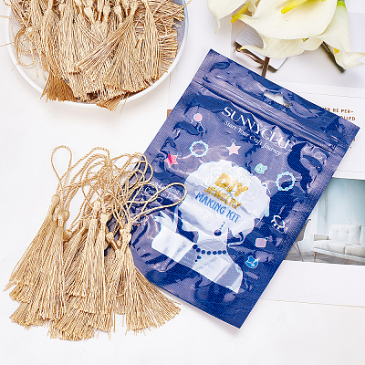 100Pcs Polyester Tassel Big Pendant Decorations FIND-SC0003-36C-1