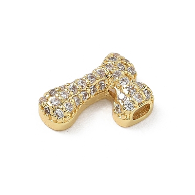 Brass Micro Pave Cubic Zirconia Pendants KK-A300-02G-R-1