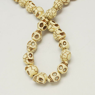 Gemstone Beads Strands X-TURQ-S105-15x12mm-09-1