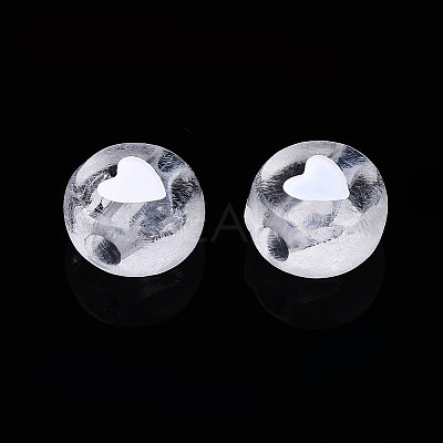 Transparent Clear Acrylic Beads X-TACR-T008-03-1