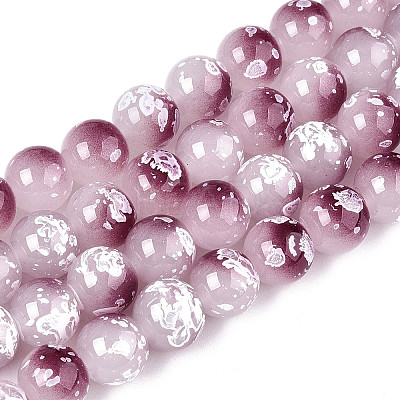 Baking Paint Glass Beads X1-DGLA-N015-10mm-05-1