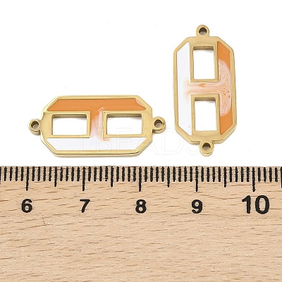 304 Stainless Steel Enamel Connector Charms STAS-Z190-10G-01-1