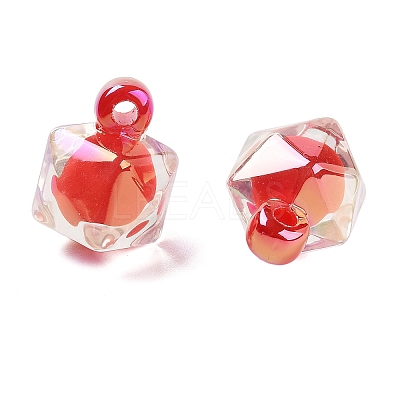 UV Plating Opaque Acrylic Pendants OACR-S142-03A-1