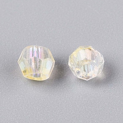 Transparent Spray Painted Glass Beads LS-EGLA-N018-4mm-10-1