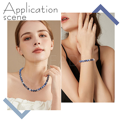 2 Strands Natural South Africa Sodalite Beads Strands G-BBC0001-02B-1