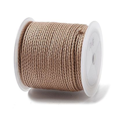 20M Polyester Braided Cord for Jewelry Making OCOR-G015-04A-06-1