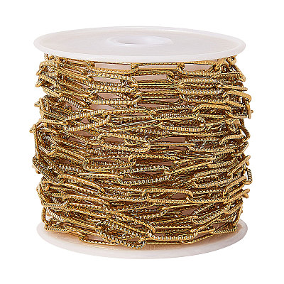 304 Stainless Steel Paperclip Chains CHS-CJC0001-01G-1