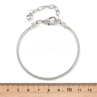 Brass European Style Bracelets for Jewelry Making X-KK-R031-06-1