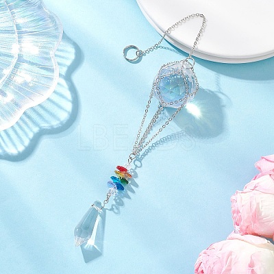 Glass Hot Air Balloon Hanging Suncatchers HJEW-JM04569-02-1