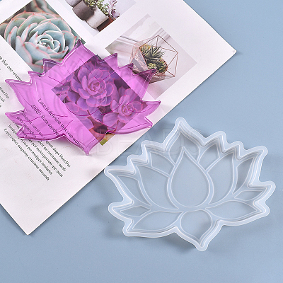 DIY Lotus Cup Mat Silicone Molds X-SIMO-PW0001-120-1