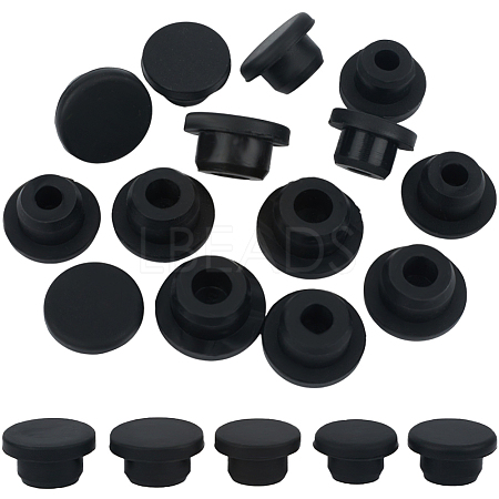 Gorgecraft 20Pcs 5 Style Silicone Hole Plugs AJEW-GF0008-06C-1