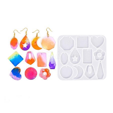 Geometric Earrings Pendants DIY Silicone Mold LS-DIY-Q033-01A-1
