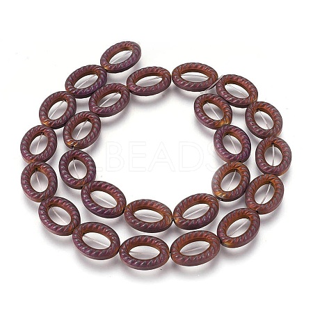 Electroplated Non-magnetic Synthetic Hematite Beads Strands G-P392-P01-1
