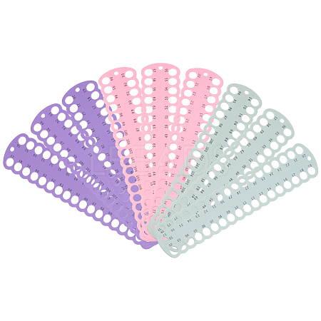 9Pcs 9 Styles Plastic Embroidery Thread Plate DIY-FG0007-69-1